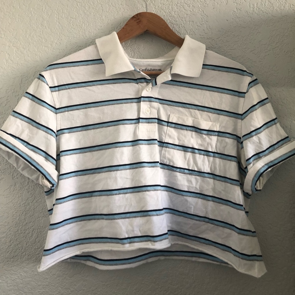 Vintage striped collared shirt